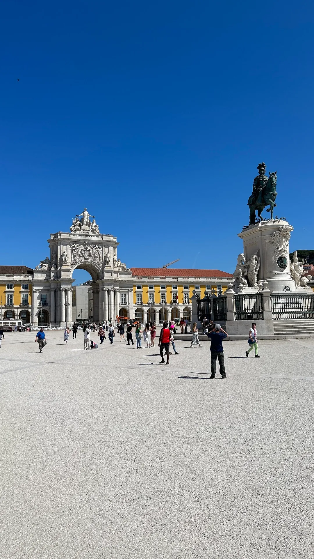 Het bekende plein van Lissabon