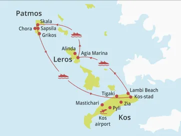 Eilandhoppen Kos - Leros - Patmos