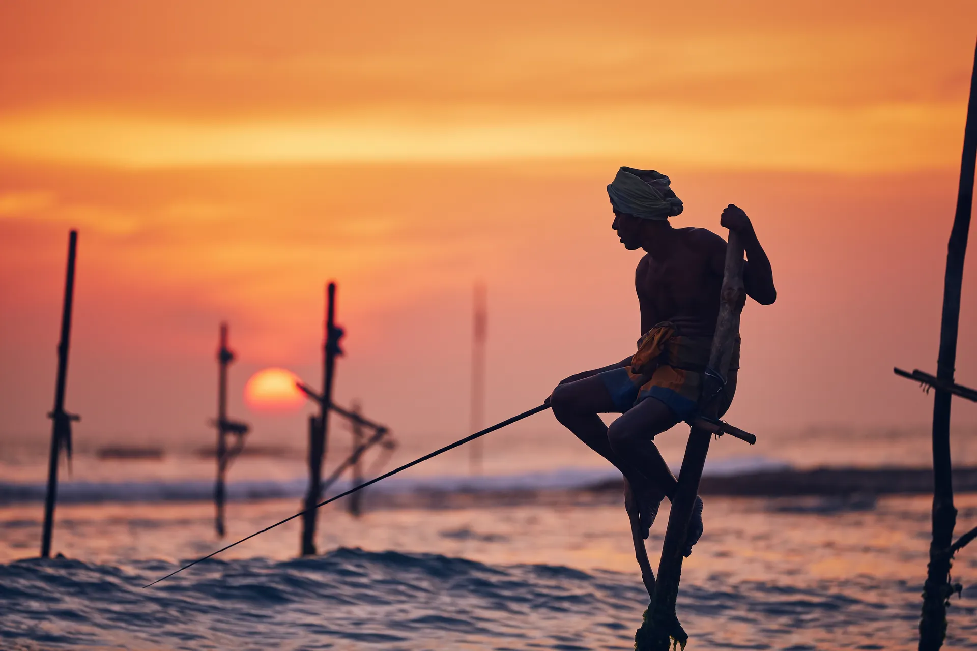 Sri Lanka strand vissers