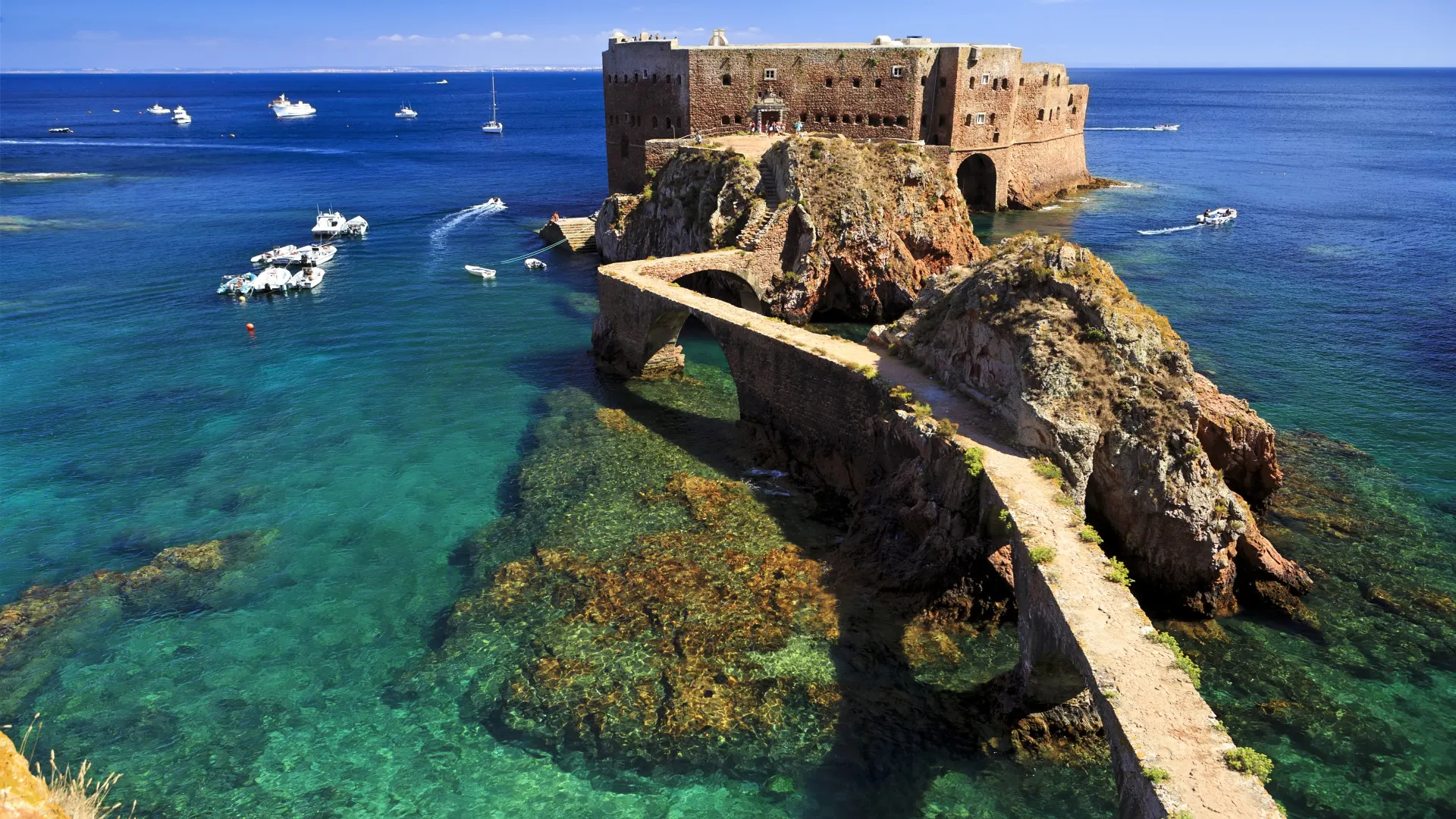 Fort van St John the Baptist in Berlenga island, Peniche, Centro, Portugal