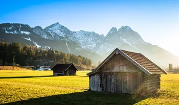 Landschap bij Garmisch Partenkirchen - Zugspitze
