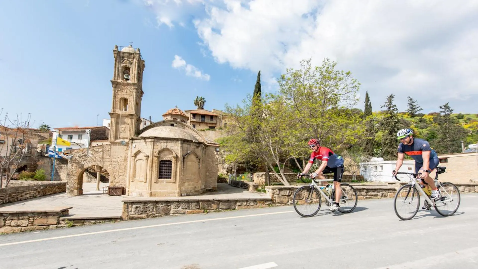 Fietsen bij Tochni, Cyprus