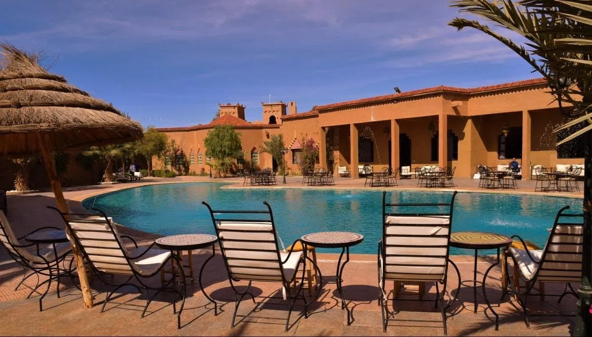 Hotel Palm's zwembad - Erfoud