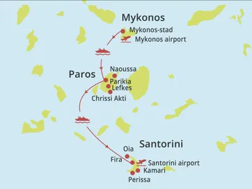 Eilandhoppen Paros - Santorini