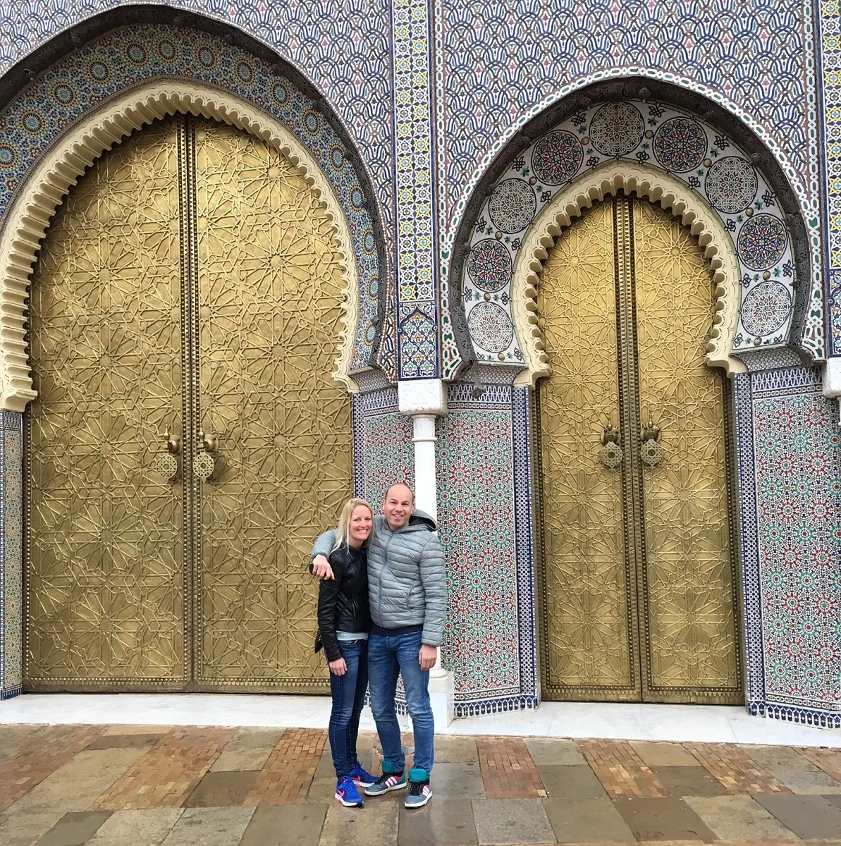 Leonie en René in Fès, Marokko