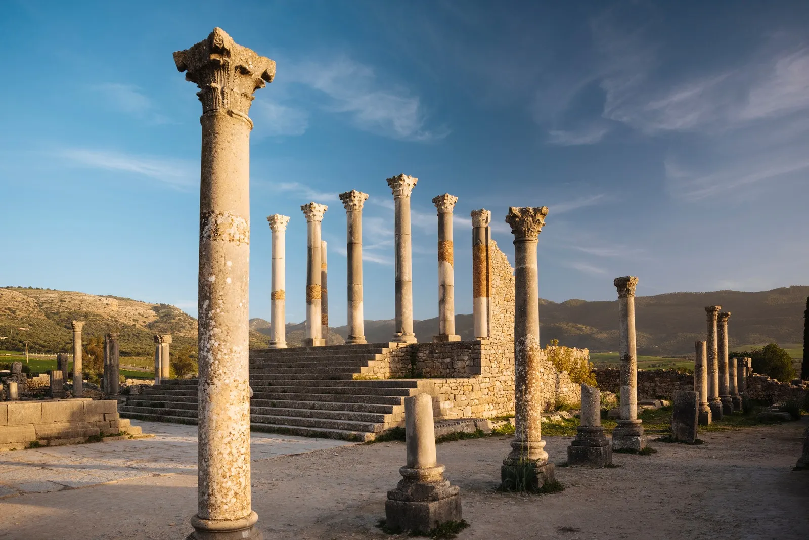 &Olives Morocco Roman ruins of Volubilis, UNESCO World Heritage Site