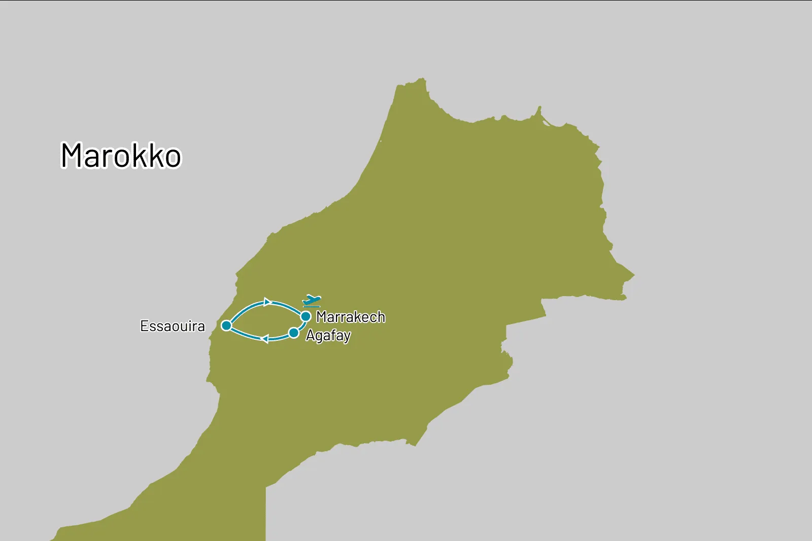 Fly-drive city, desert & beach Marokko