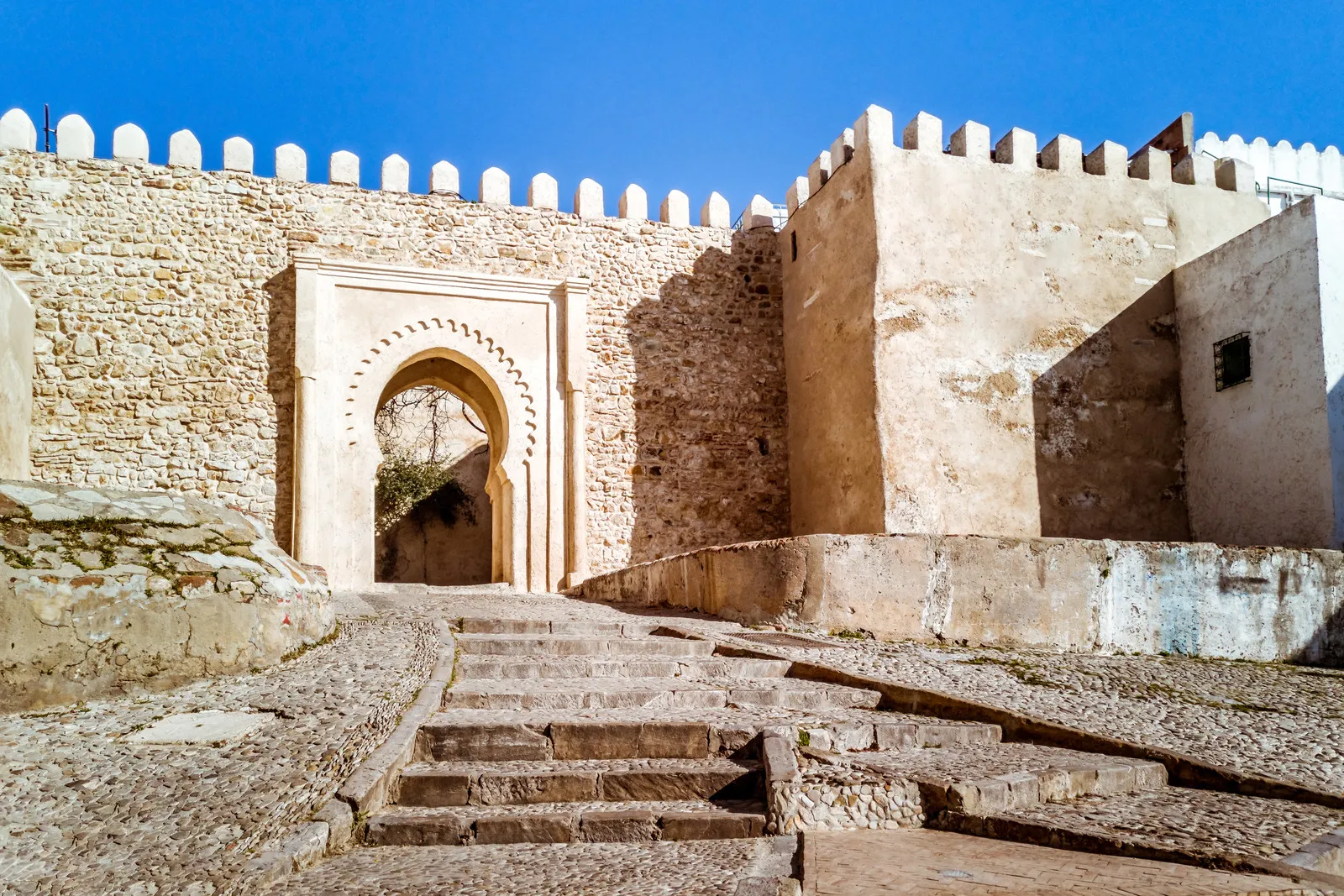 &Olives Morocco Doorway of entrance of the Kasbah in the Tangier-s medina, north of Morocco