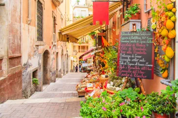 Steegje in Taormina Sicilië
