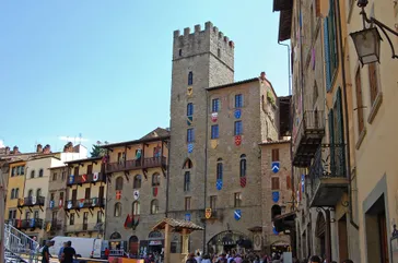 Historisch Piazza Grande Arezzo Toscane