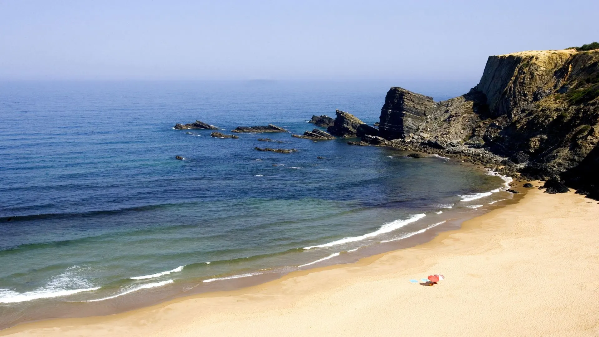 Strand Zambujeira do Mar, Alentejo, Portugal