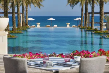 Hotel Al Bustan Palace terras - Muscat
