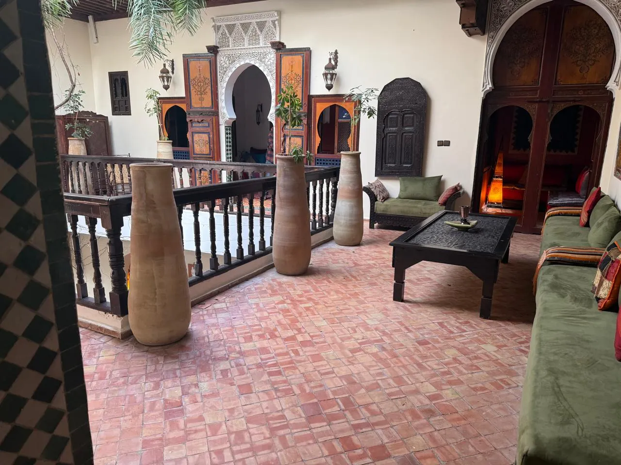 Marokko, Ryad Bahia Meknes, zitje1