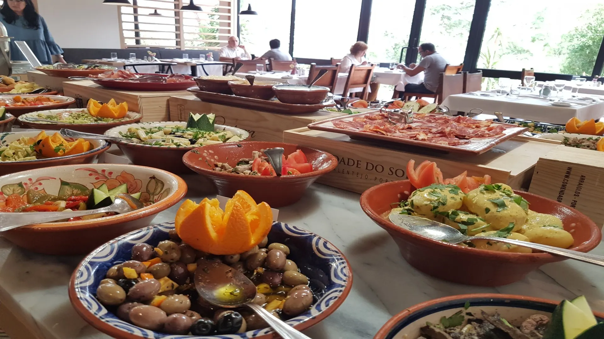 Buffet in hotel