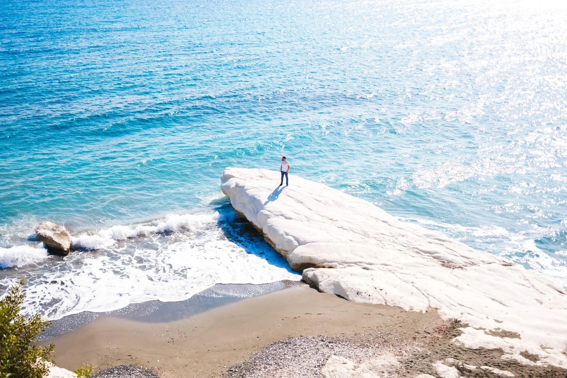 White Rocks, vlakbij Governor's Beach, omgeving Tochni. Cyprus