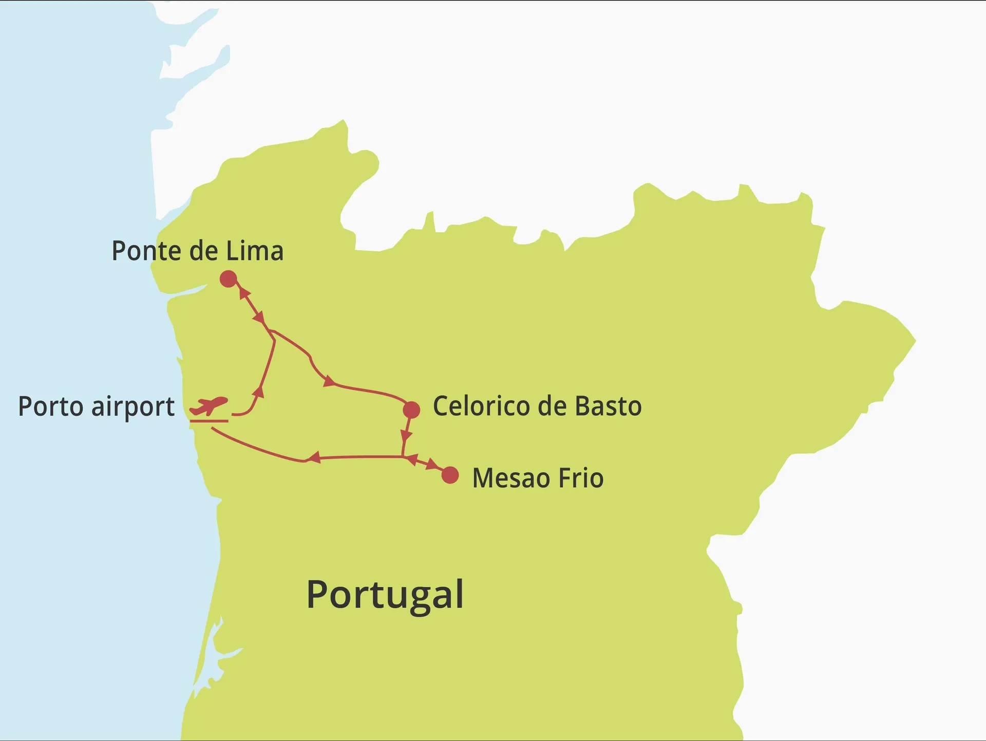 Fly-drive Noord Portugal (solares) 8 dagen