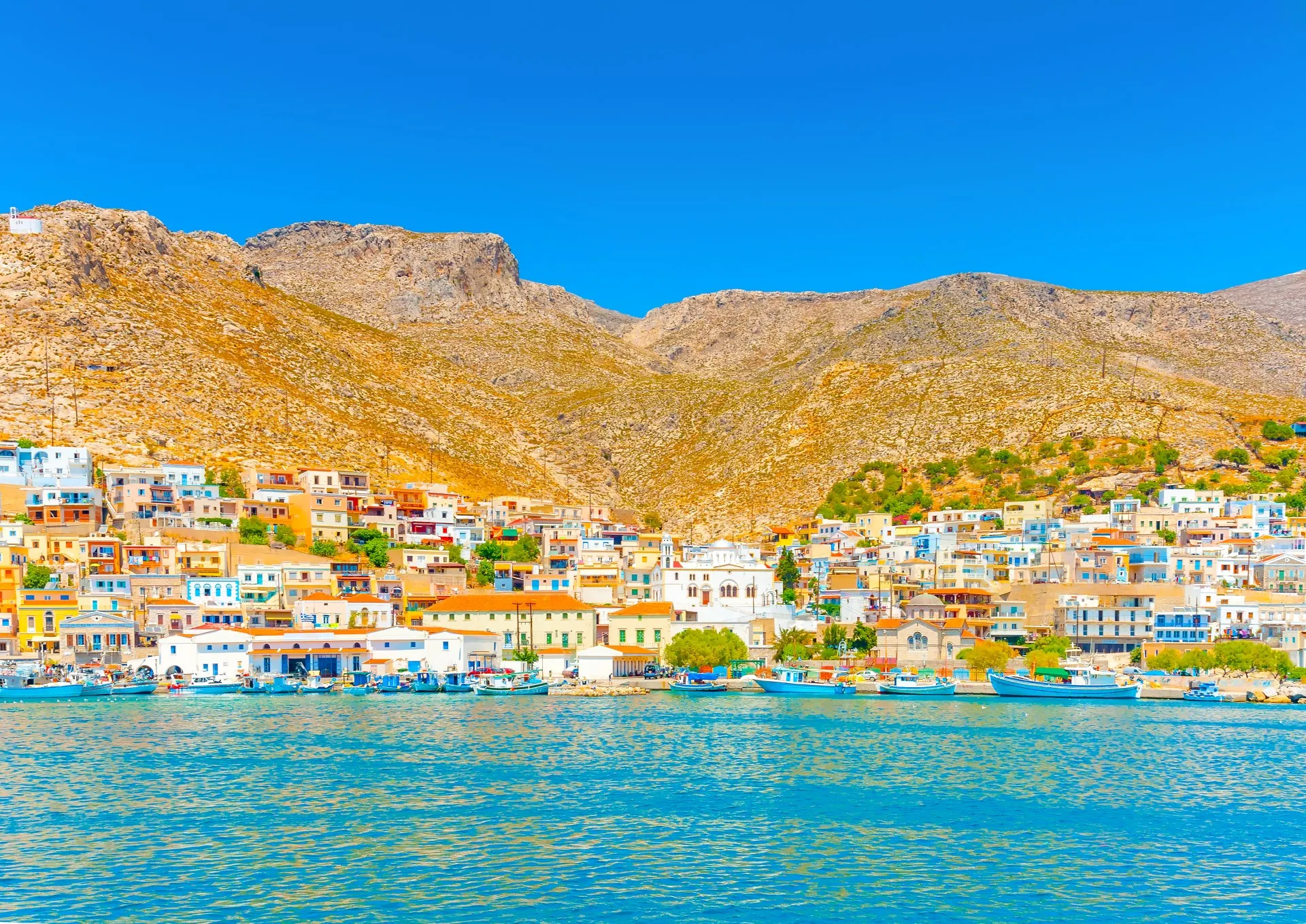 Kalymnos - haven van Pothia
