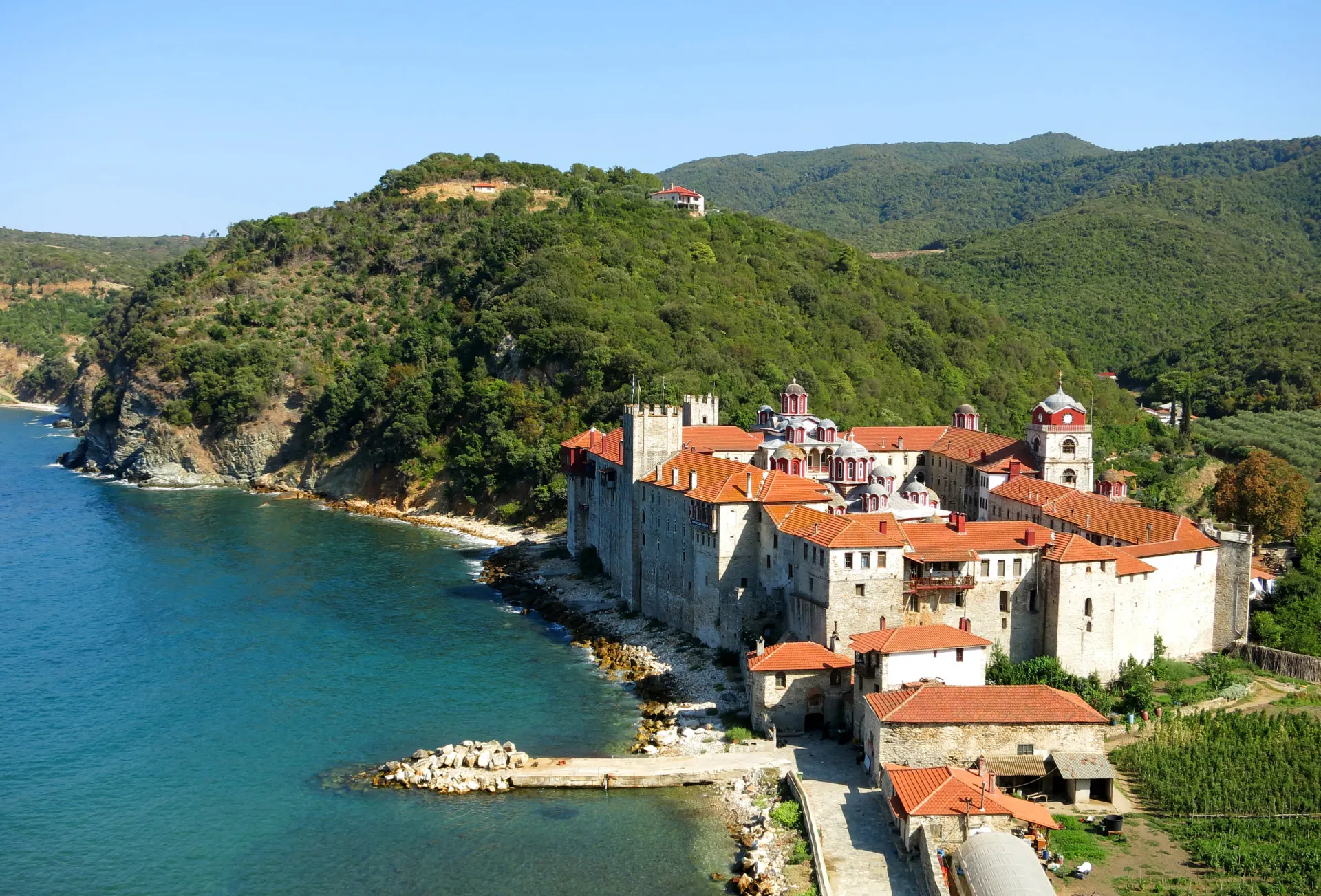 Mount Athos Halkidiki Griekenland klooster UNESCO werelderfgoed