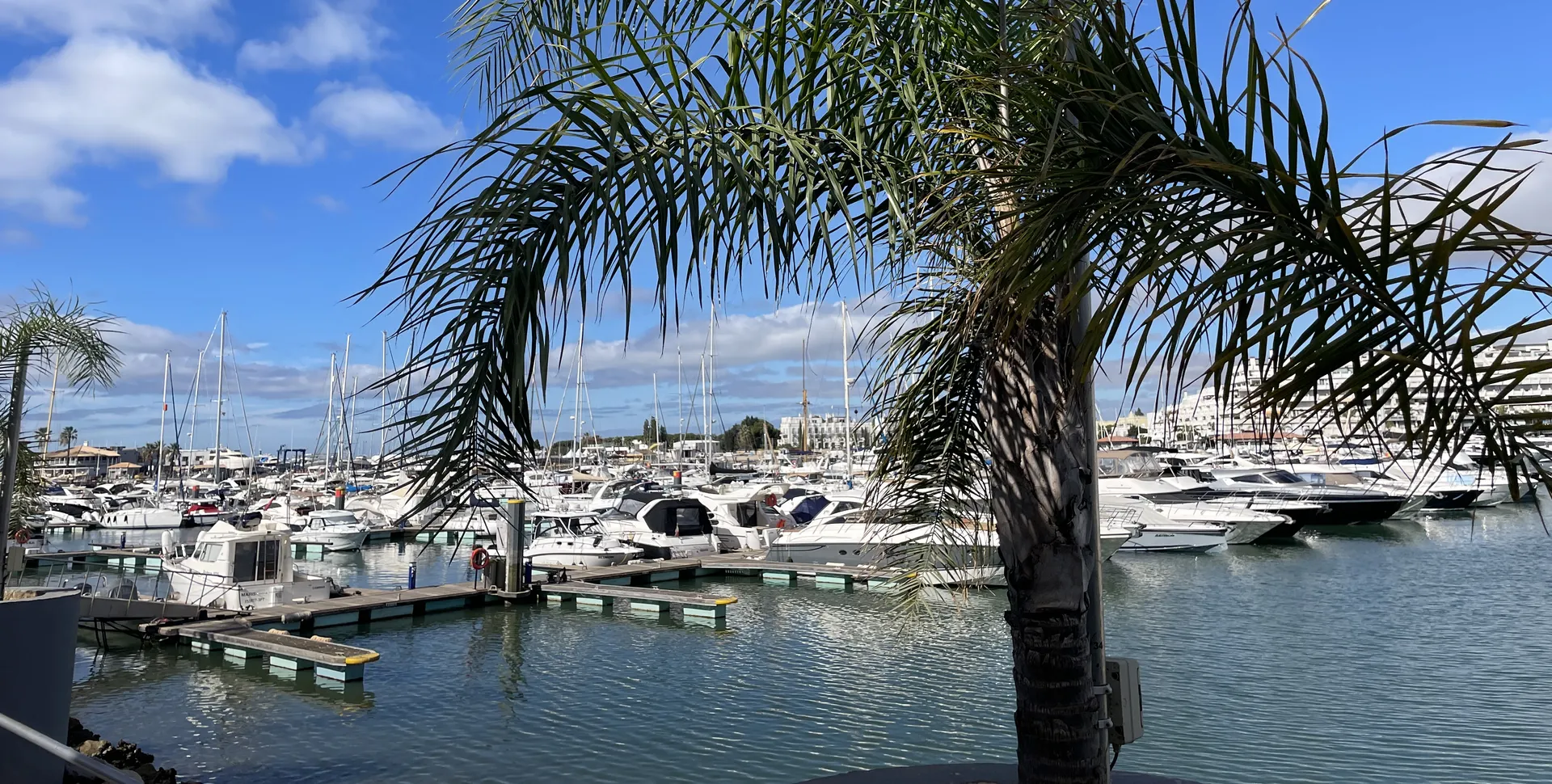 De haven van Vilamoura in de Algarve, Portugal
