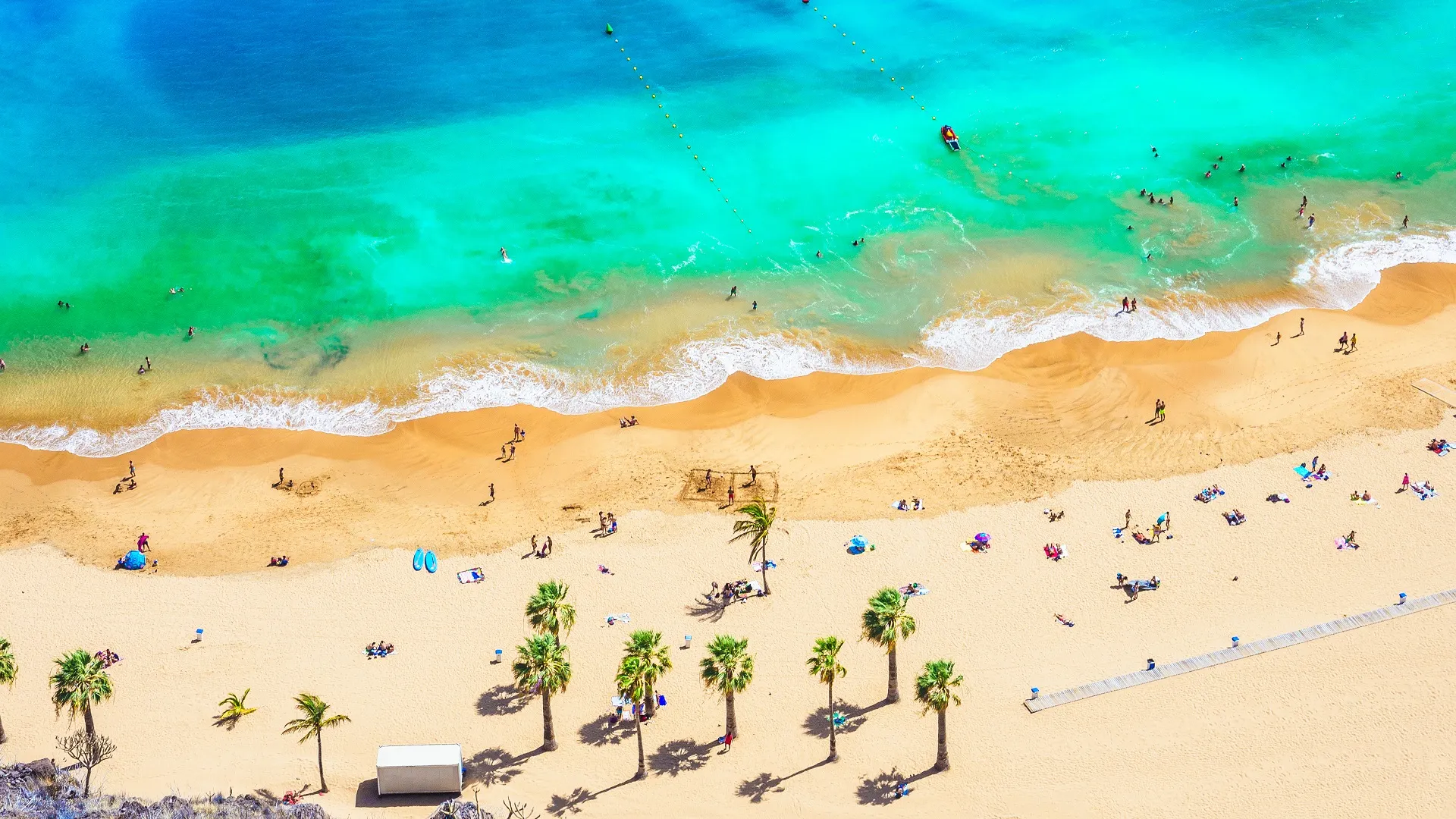 Las teresitas beach, Tenerife, Canarische Eilanden, Spanje