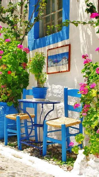 Traditionele Griekenland serie - straat tavernes
