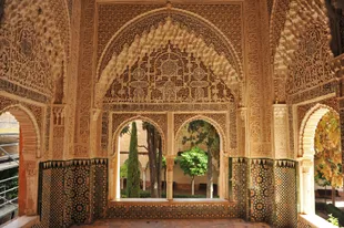 ES Andalusië mooi beeld van binnenzijde van Alhambra