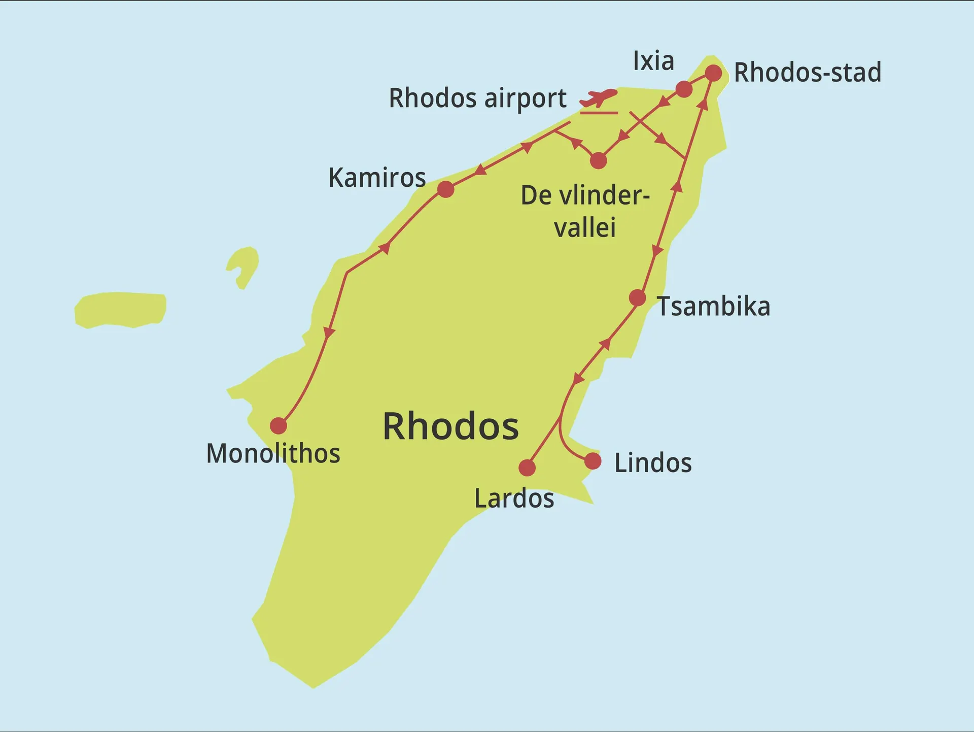 Fly-drive Rhodos East meets West