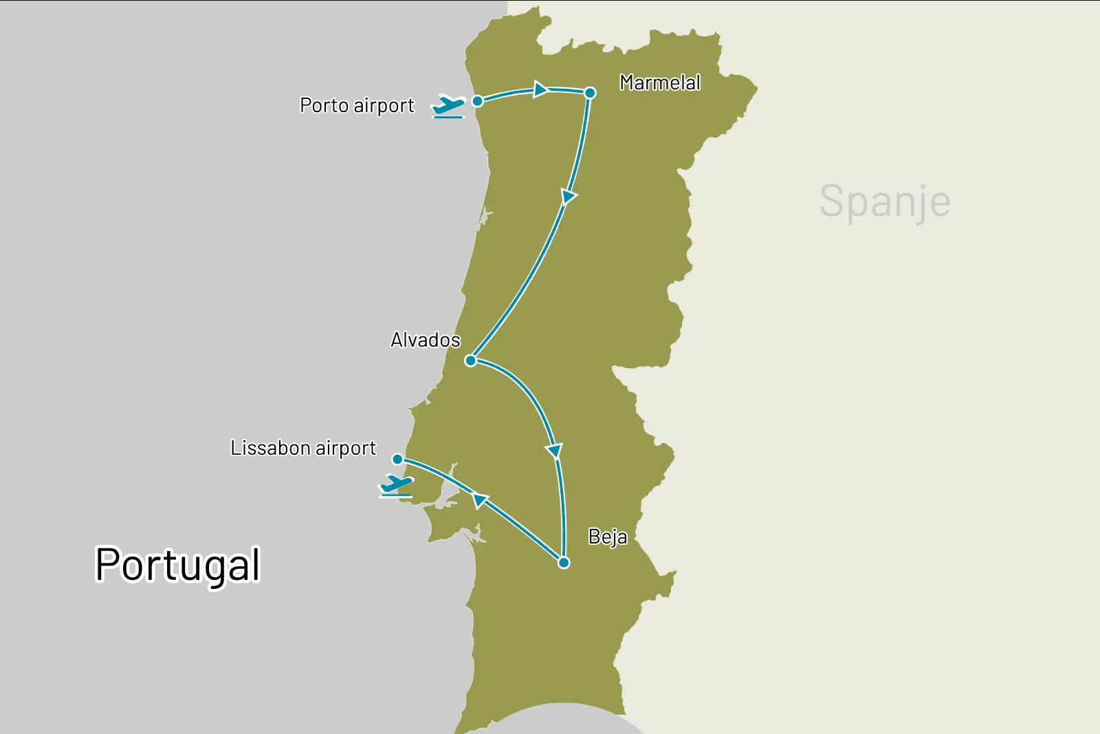 Fly-drive Onthaasten tussen wijn en natuur in Portugal 12 dagen