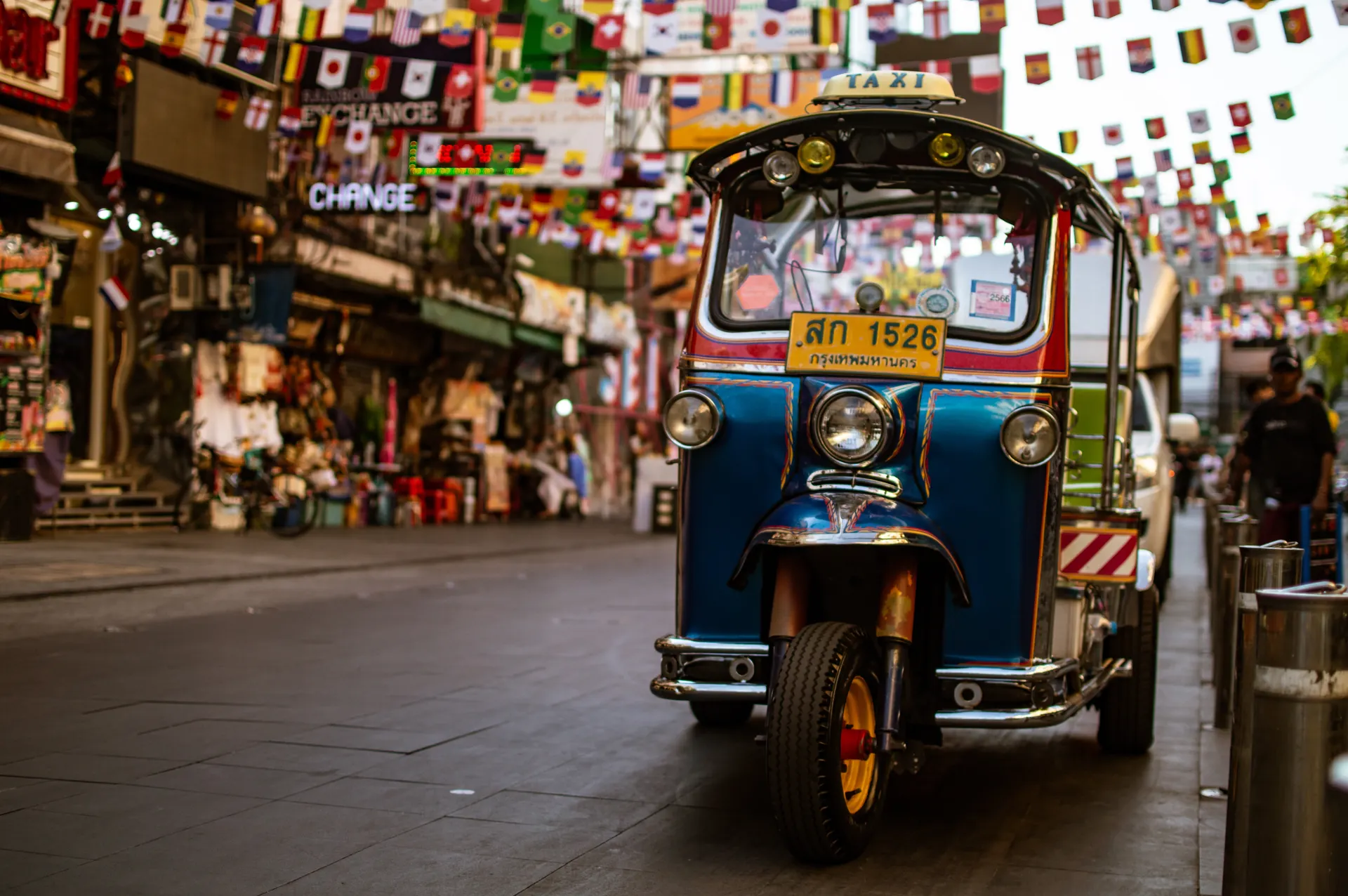 &Olives Thailand Taxi in Colors of Khao San Road in Bangkok
