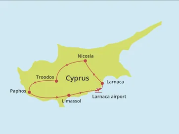 De bezienwaardigheden van Cyprus