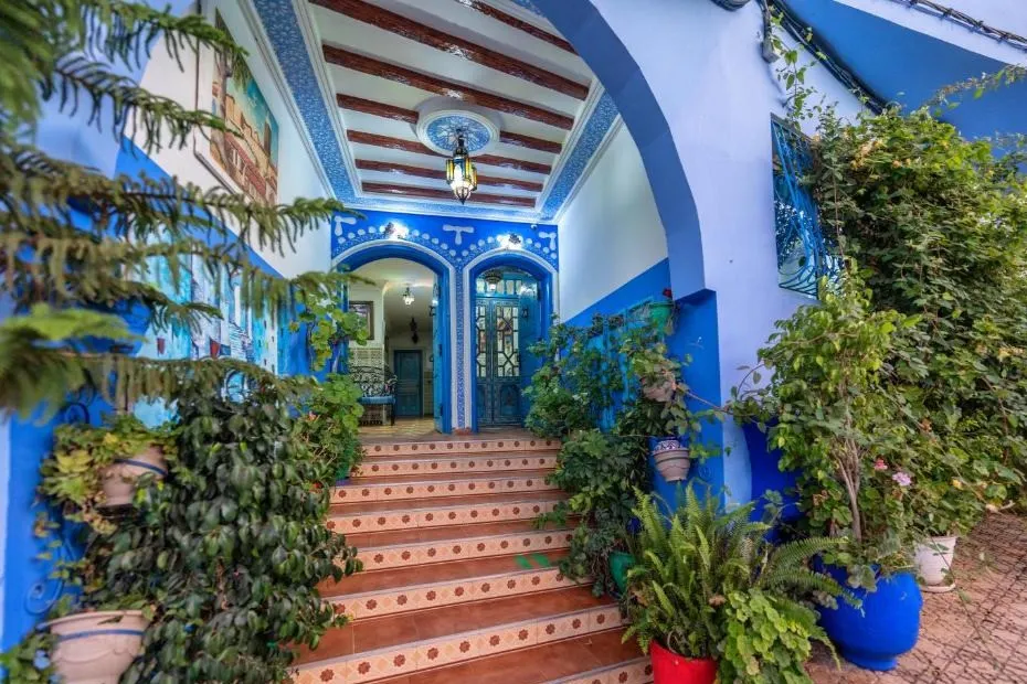 Marokko, Hotel Puerta Azul, exterieur