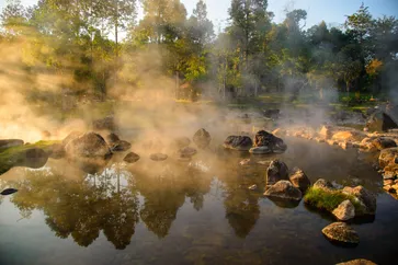 &Olives Thailand hot springs at Chae Son National Park Lampang