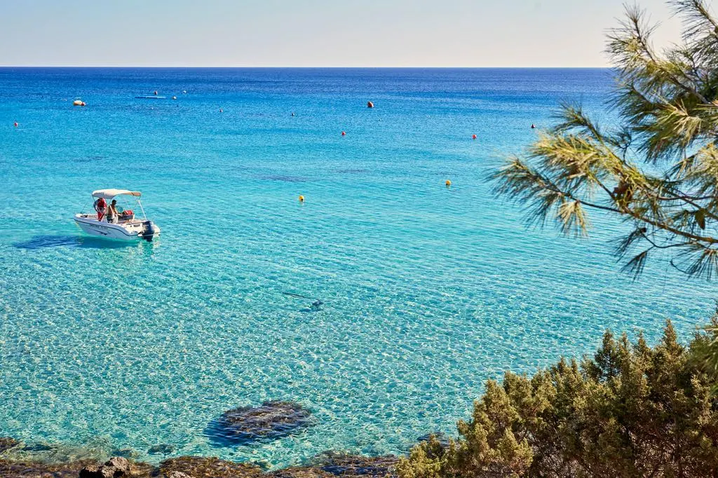 Een prachtig strand tussen Ayia Napa en Protaras