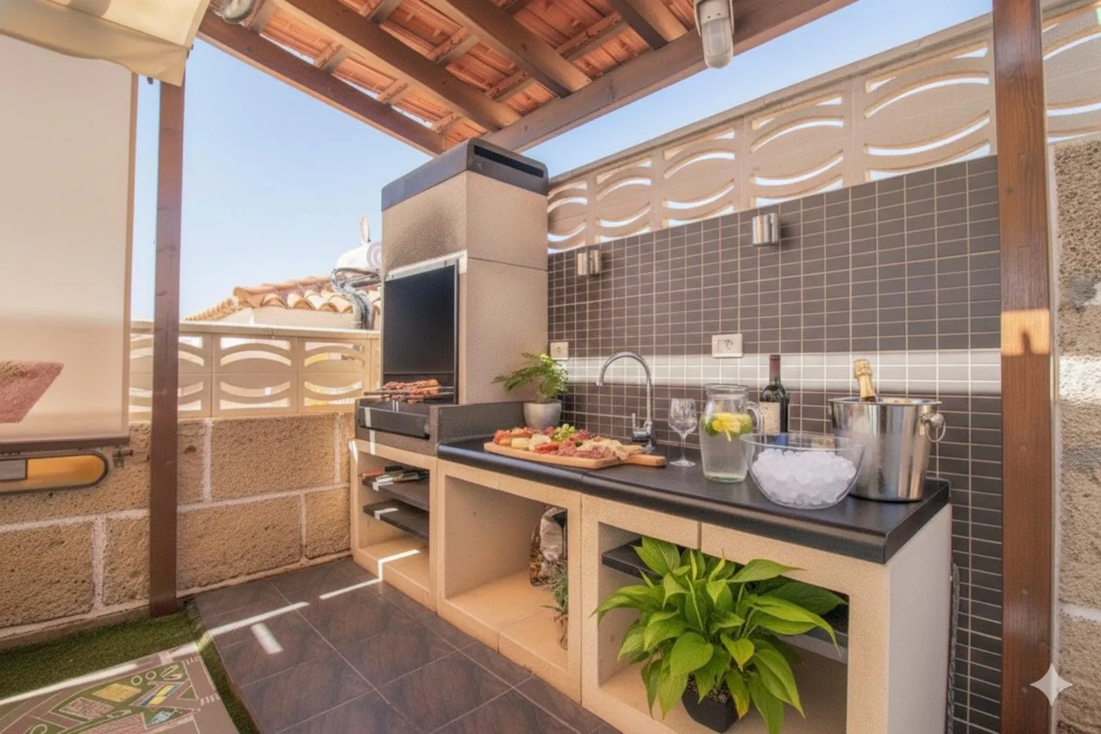 Appartement la Marieta - Buitenkeuken