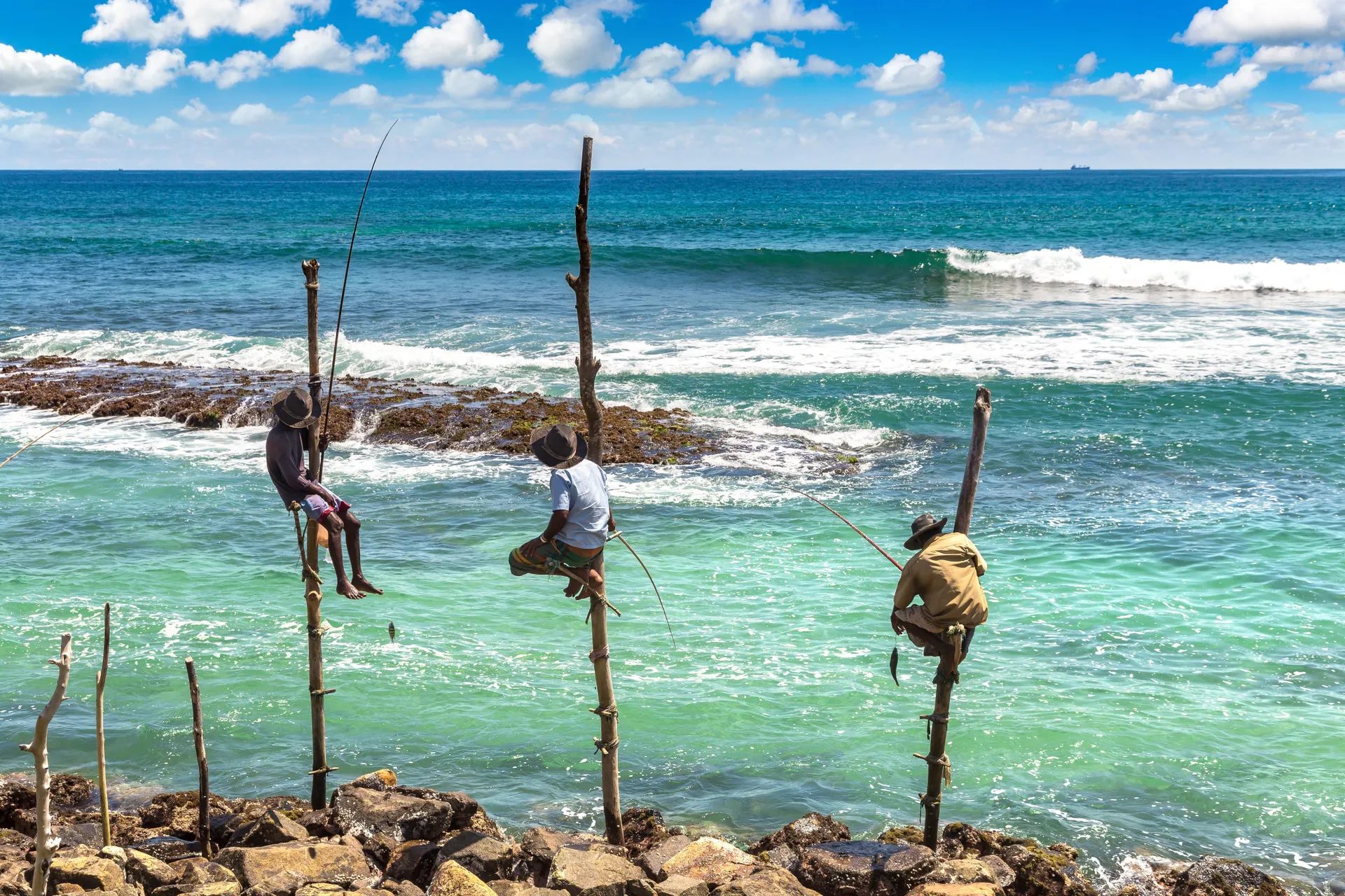 Sri Lanka Mirissa Local Fishermen