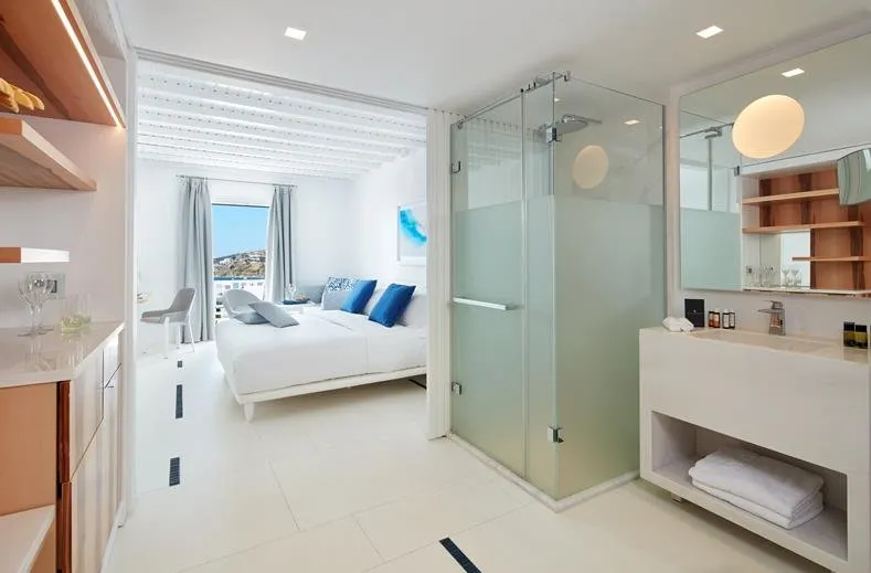 Hotel Myconian Ambassador - Platis Yialos - kamer-zeezicht