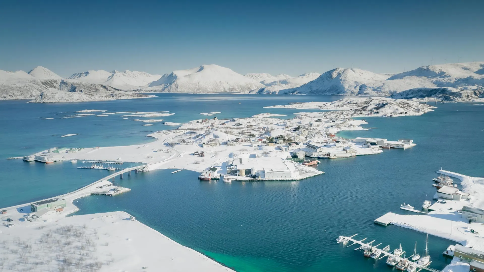 &olives Noorwegen Tromso Sommaroy-drone