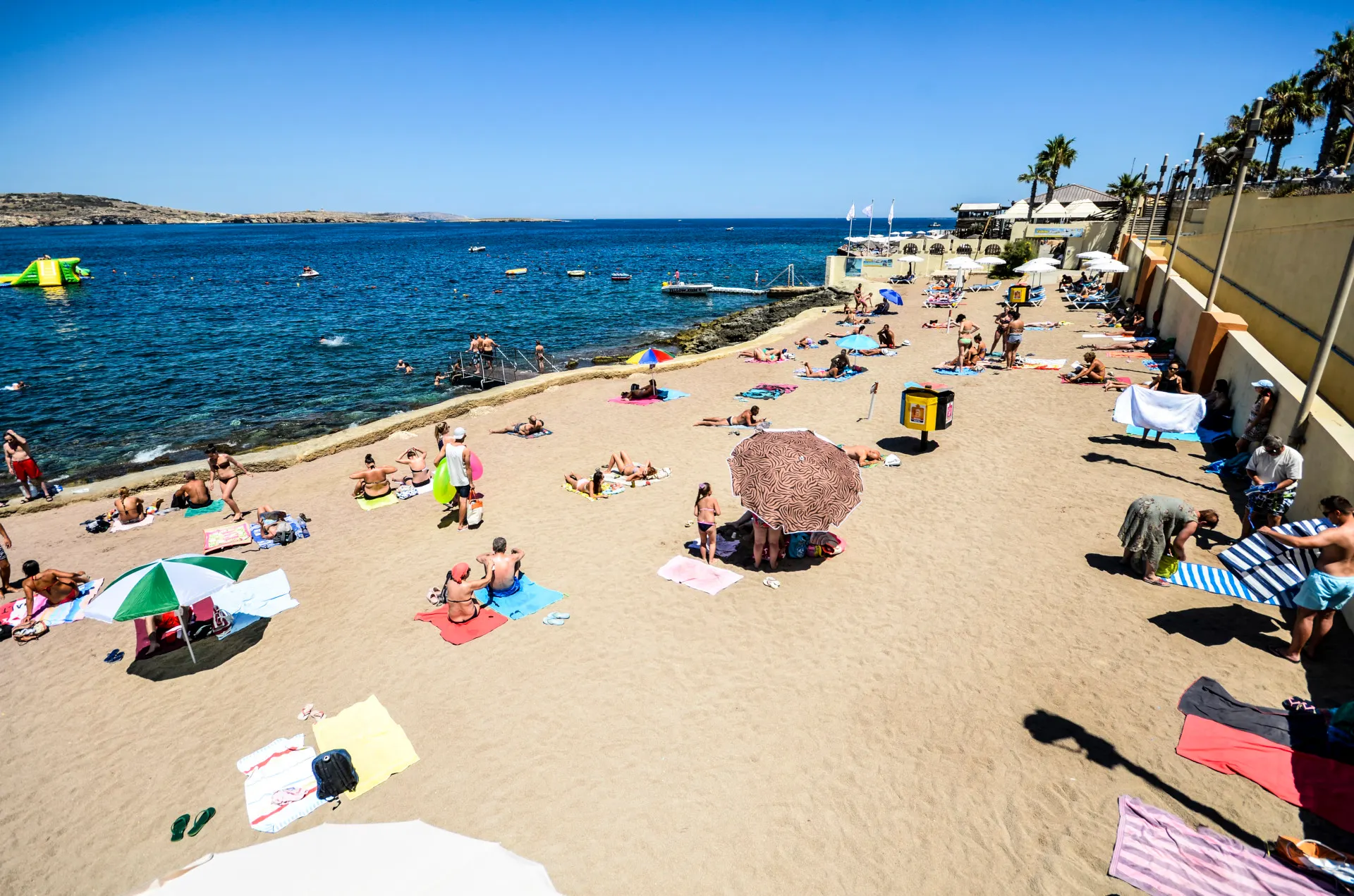 Rotsstrand Qawra, Buggiba, St Pauls Bay, Malta