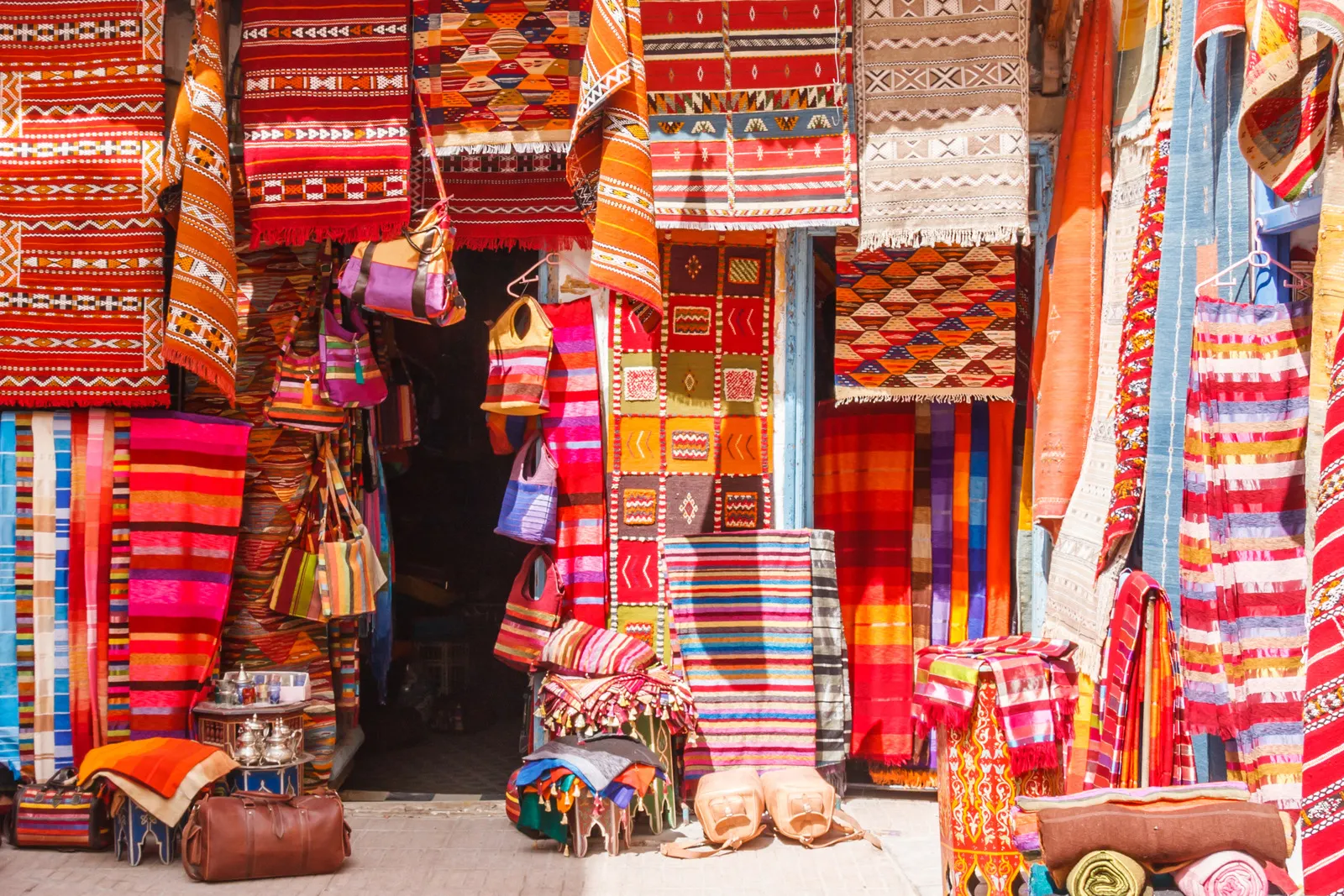 &Olives Morocco Carpet shop in the old town, Essaouira, Morocco