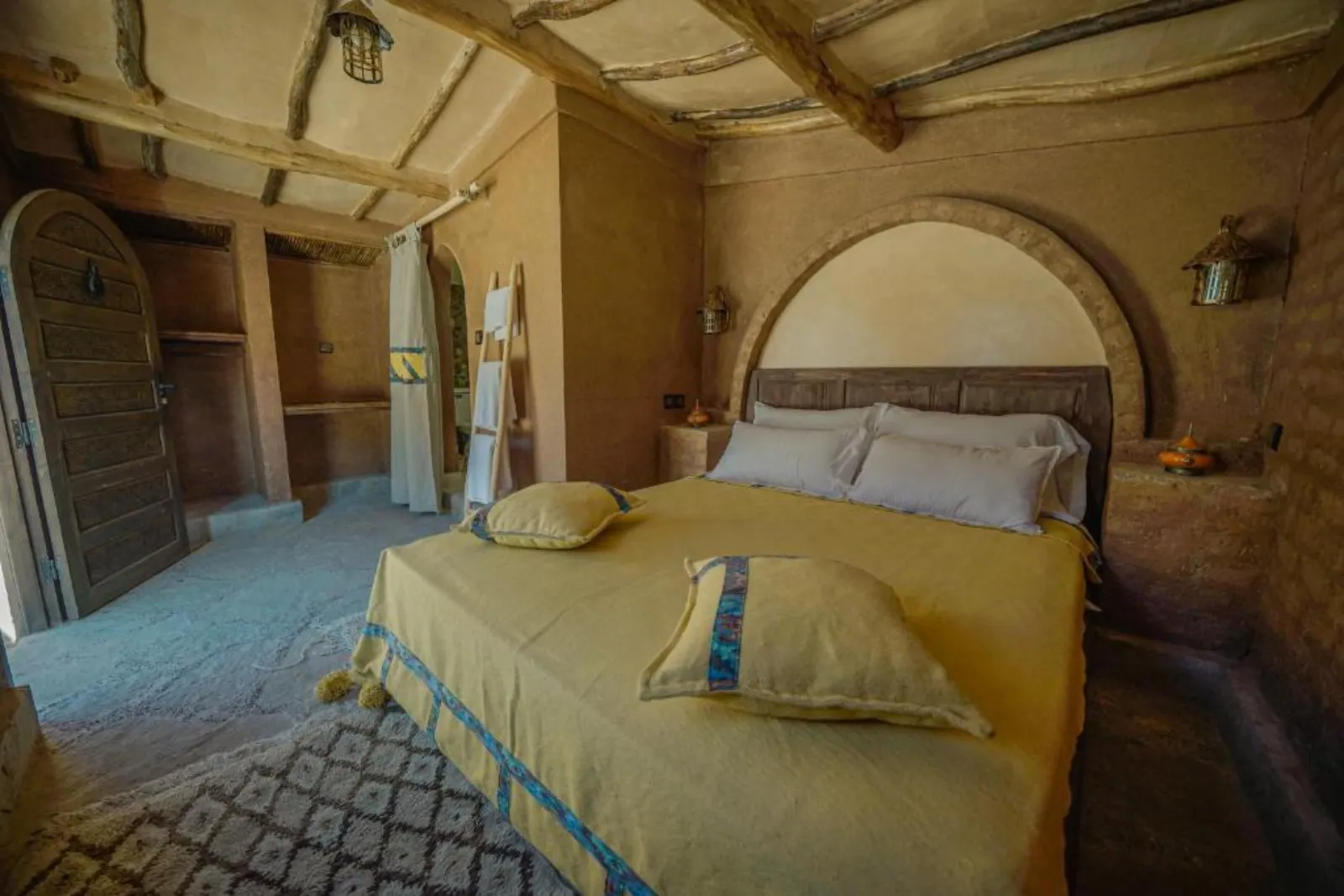 AndOlives-Marokko-Ouarzazate-Ecolodge Ouednoujoum-kamer