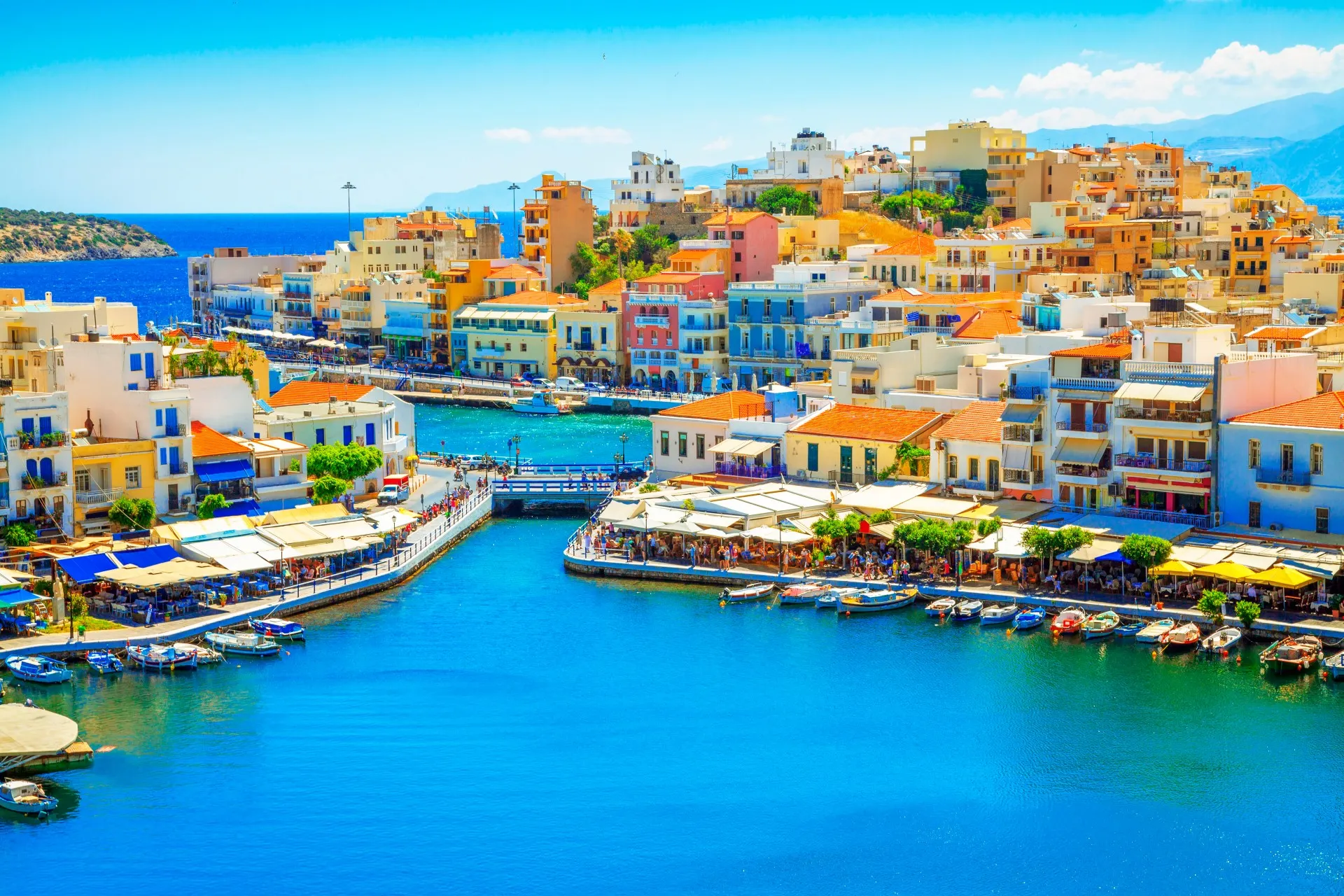 Haven van Agios Nikolaos op Kreta