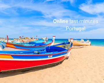 Last minute Portugal - vissersbootje aan strand