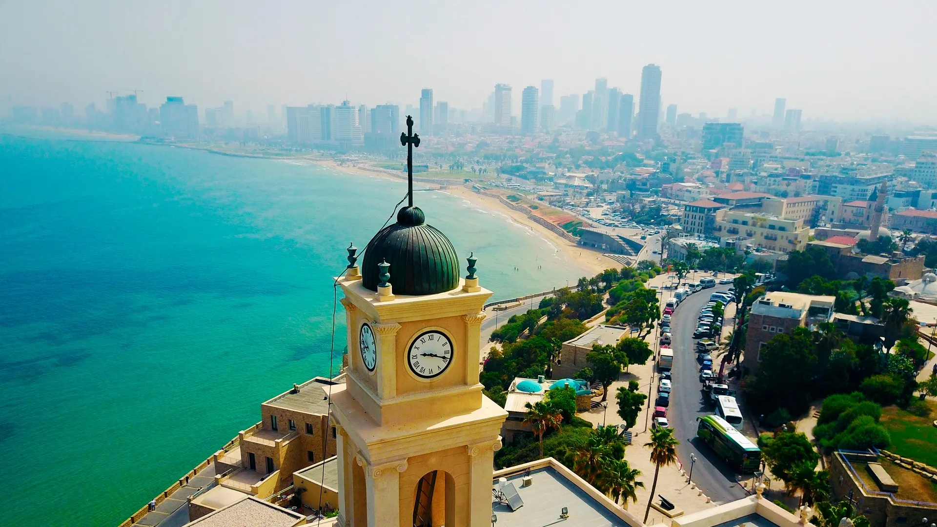 De bruisende stad Tel Aviv in Israël