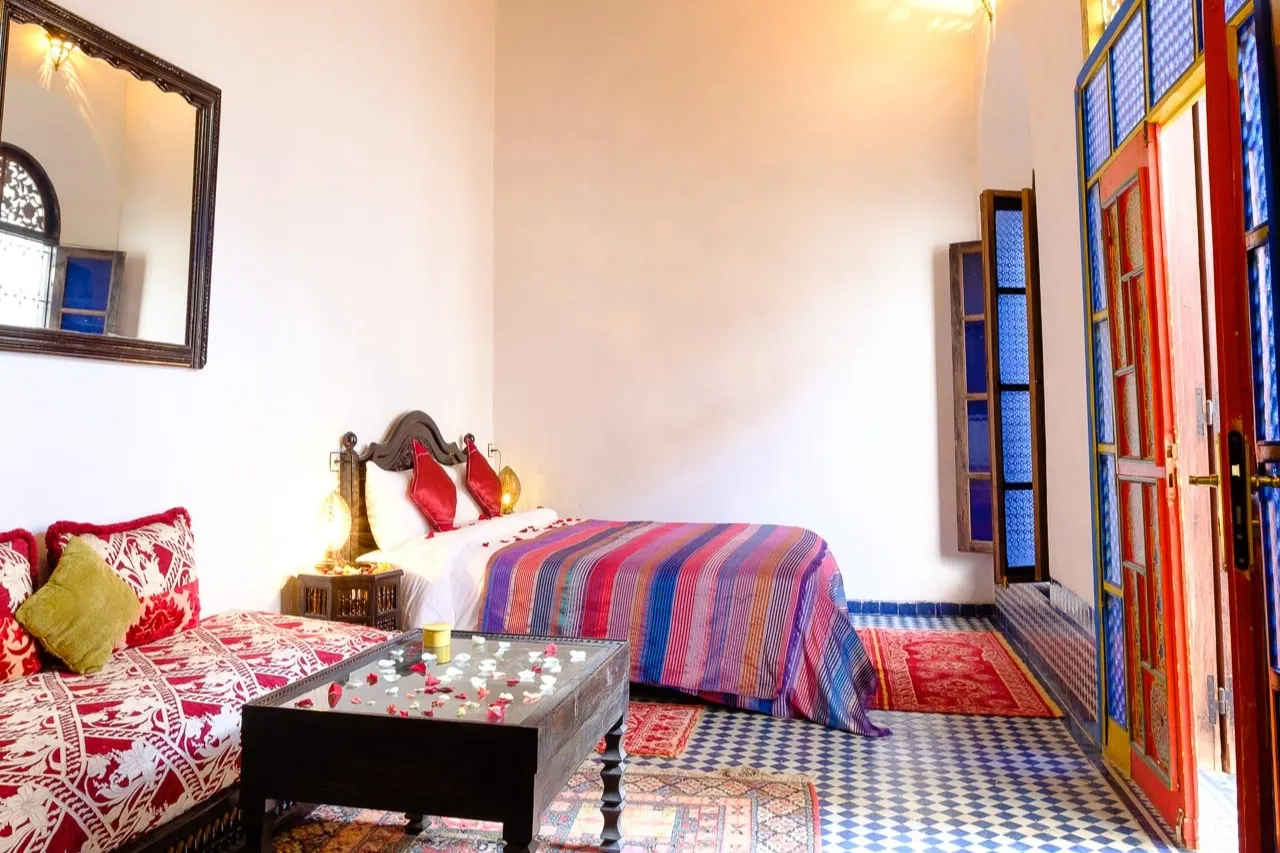 Marokko, Riad Tafilalet, kamer