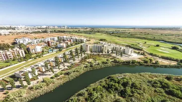 Uitzicht van boven op Laguna Resort, Vilamoura, Algarve, Portugal