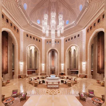 Hotel Al Bustan Palace lobby - Muscat