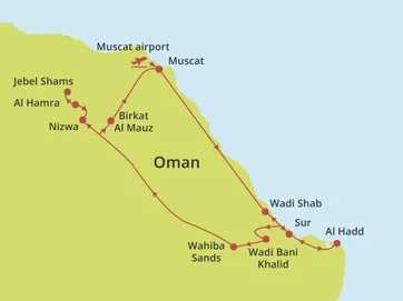 Groepsrondreis Hoogtepunten van Oman