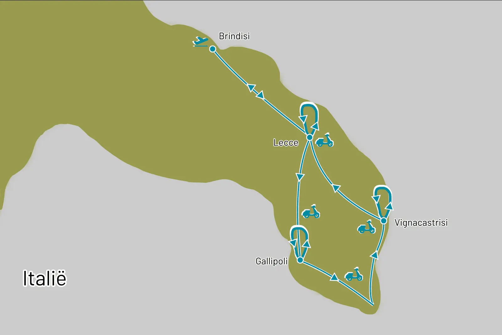 Privérondreis Ontdek Salento op de Vespa