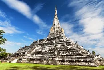 &Olives-Thailand-Wat Phu Khao Thong chedi in Ayutthaya
