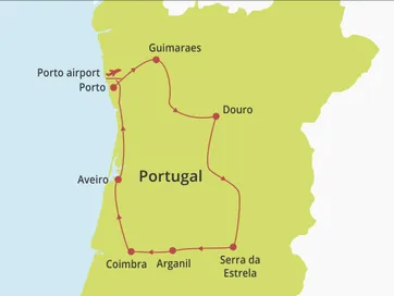 Fly-drive Noord en Centraal Portugal (hotels) 8 dagen